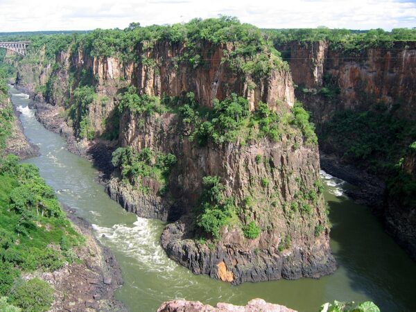 Zambezi River flowing