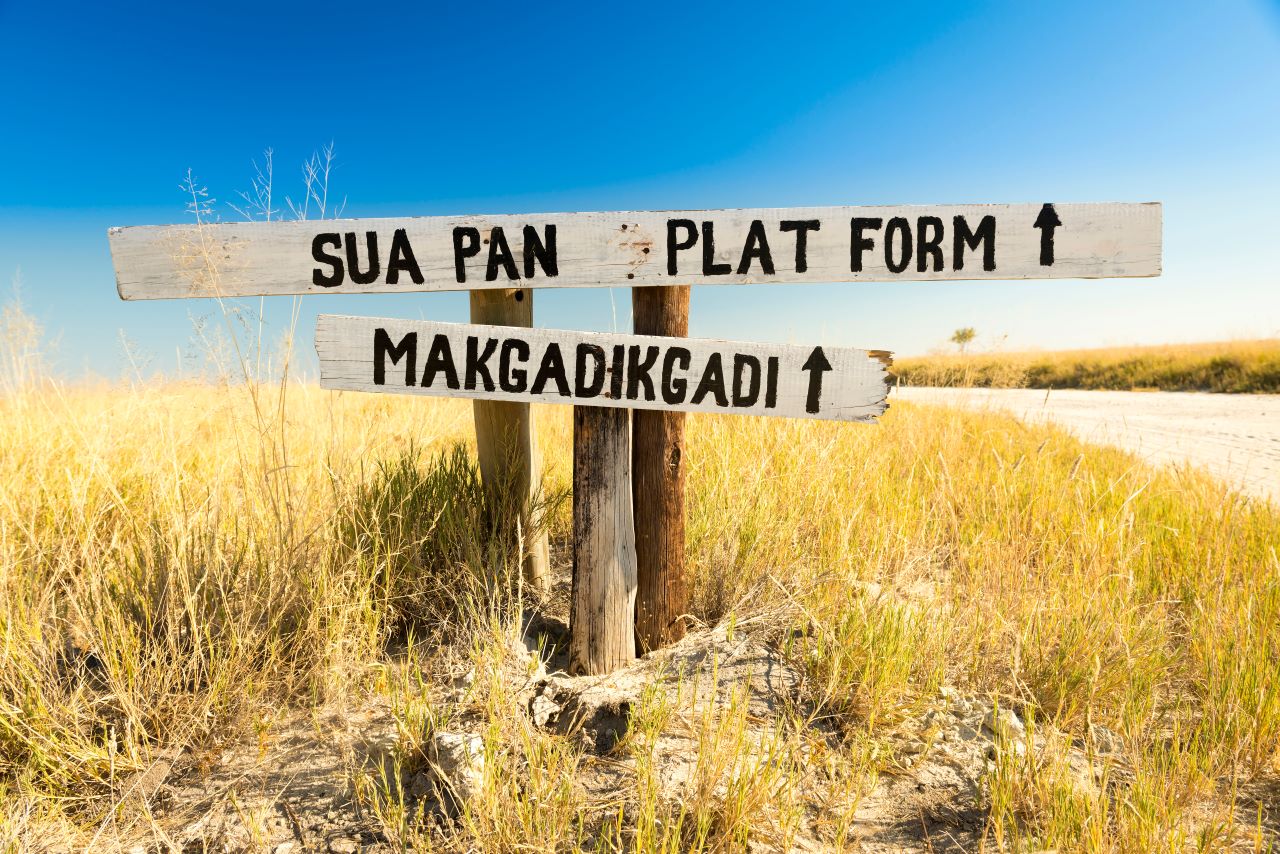 Sua Pan / Makgadikdadi Sign